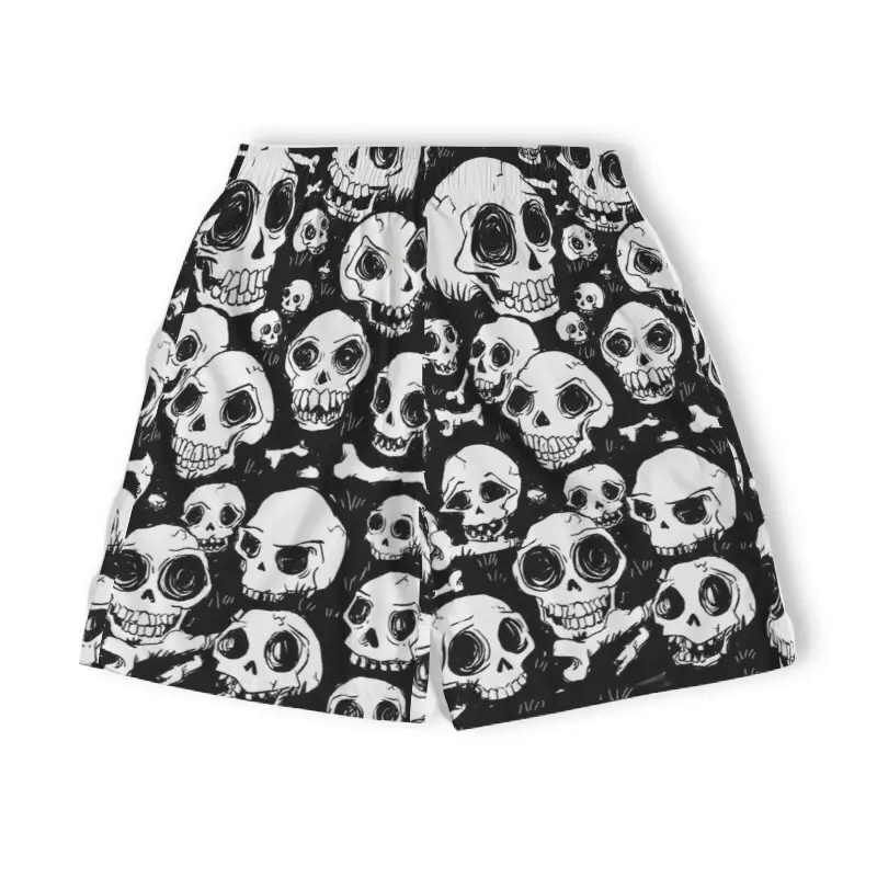 Boxer printing motif black skull