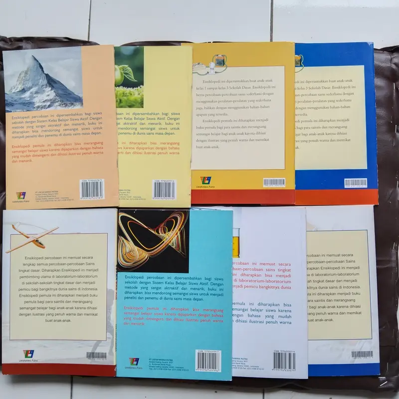 Buku Anak Ensiklopedi Iksperimen Sains set 1-8 oleh Tim Listafariska 1