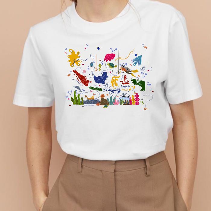 Gambar SANCRAFT - Indonesia Tee Adult - S dari SANCRAFT ID Kota Administrasi Jakarta Timur Tokopedia