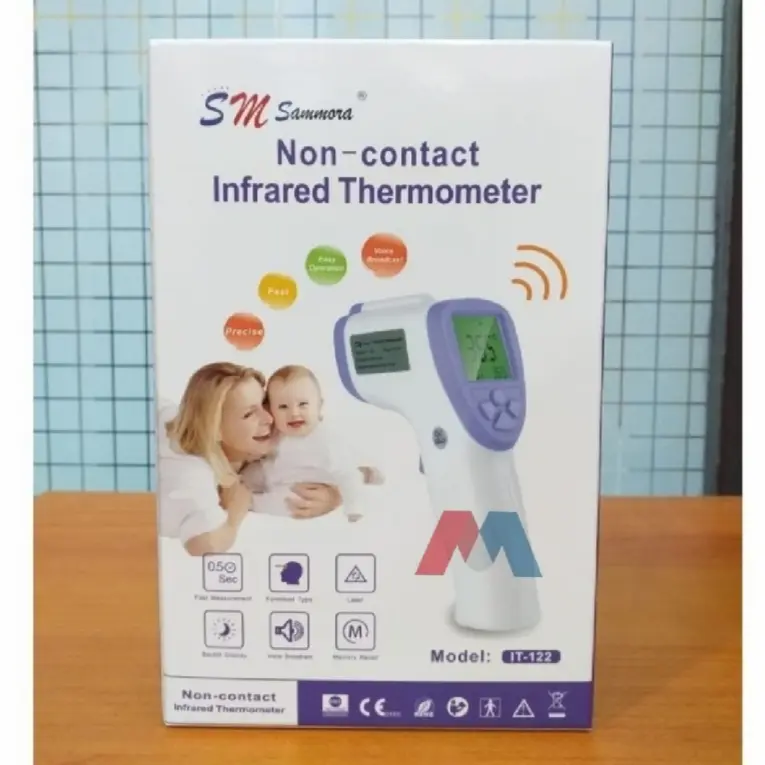 Termometer Tembak Digital Infrared Non Contact Thermometer Dahi Samora