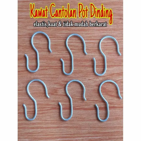 Cantelan pot dinding/kawat gantungan pot bunga/cantelan pot dinding