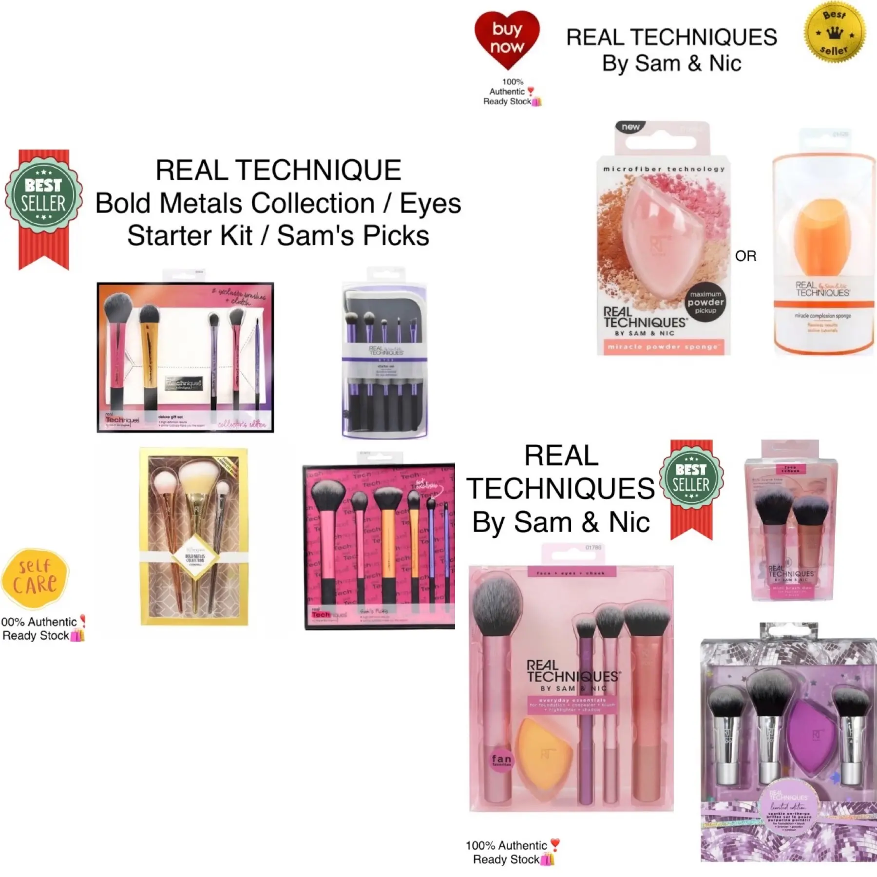 REAL TECHNIQUES Everyday Essentials (5Pcs/Set) (READY STOCK)
