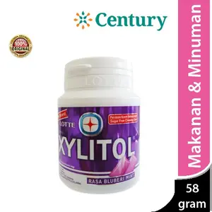 Xylitol Blueberry Mint Botol 58g/permen