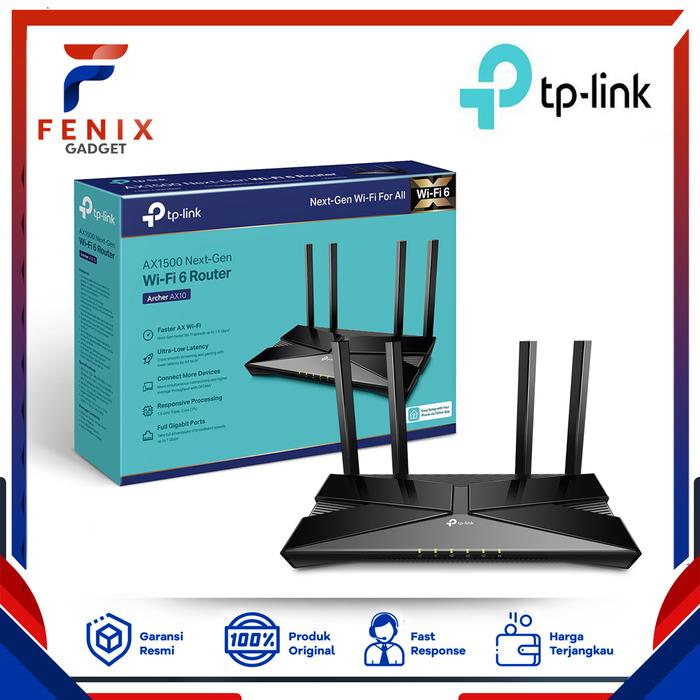 Gambar TP-LINK Archer AX10 AX1500 Wi-Fi 6 Router dari Fenix Gadget Kota Surabaya Tokopedia
