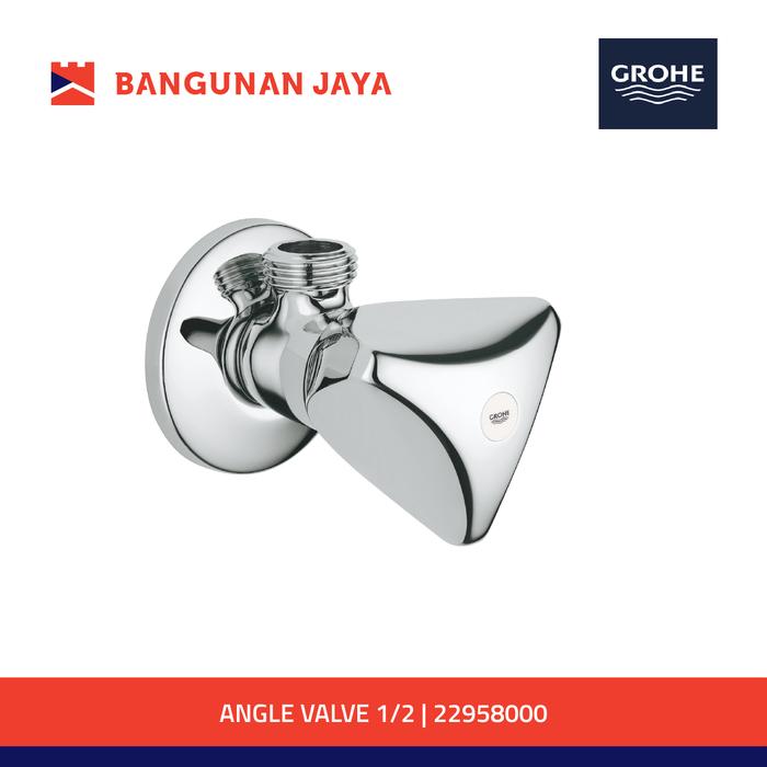 Gambar GROHE ANGLE VALVE STOP KRAN 1/2" | 2295800M dari Bangunan Jaya Online Kota Administrasi Jakarta Utara Tokopedia