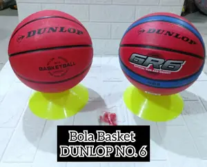BOLA BASKET DUNLOP SIZE 6 ORIGINAL (FREE PENTIL JARING)