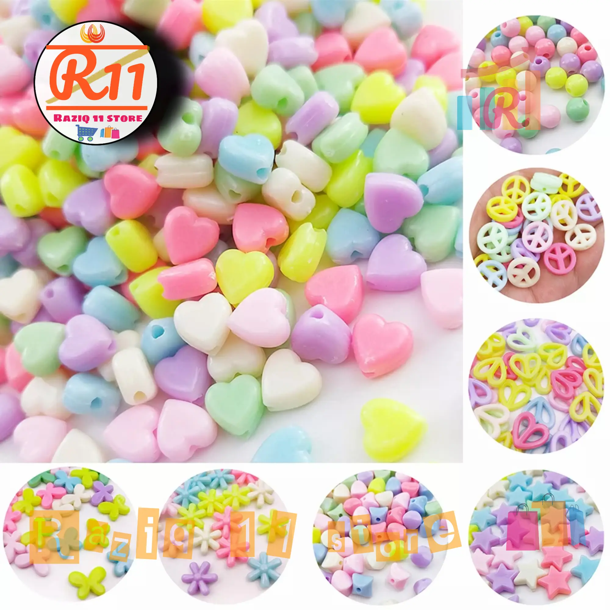 (25pcs) Manik Mote Doff Bahan Kerajinan Kerajinan Diy