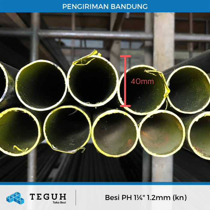 Gambar Besi pipa hitam 1¼" 1.2mm (kn) dari Teguh tokobesi Kota Bandung Tokopedia