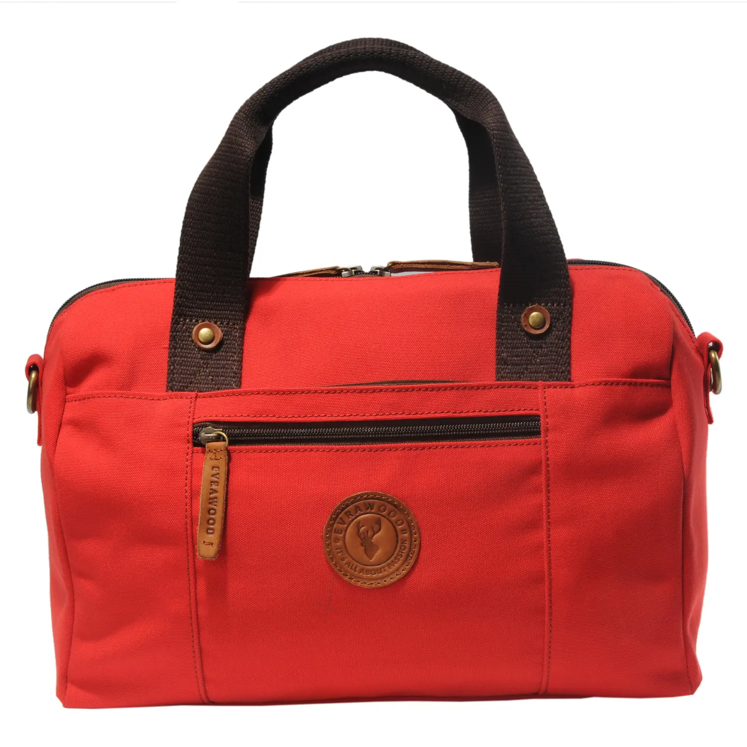 Tas Premium Evrawood Catania Satchel - Pure Red - Kanvas