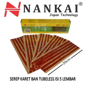 1 PAK 5 LBR karet tambal ban tubles NANKAI REFILL Isi TUBLESS PROMO Car Tire