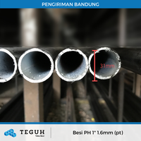 Gambar Besi pipa hitam 1" 1.60mm (pt) dari Teguh tokobesi Kota Bandung 1 Tokopedia