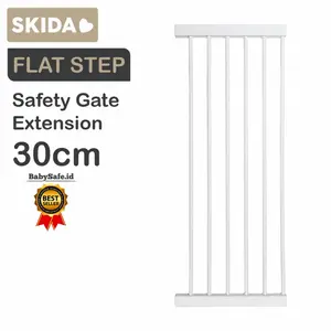 Extension 30cm SKIDA Flat Step Safety Gate Pagar Pengaman Bayi Anak