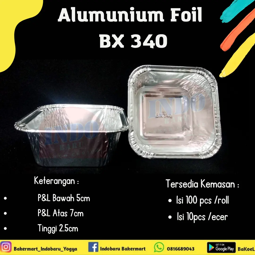 Alumunium Foil Tray BX 340 isi 10