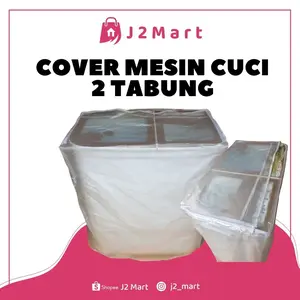 COVER MESIN CUCI DUA TABUNG BUKAAN ATAS WATERPROOF