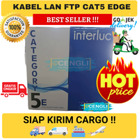 Gambar Kabel CAT5 EDGE Interluc FTP Cat5e Kabel Lan Outdoor berkualitas - CAT5E FTP 305M dari Cengli Store Kota Surabaya 1 Tokopedia