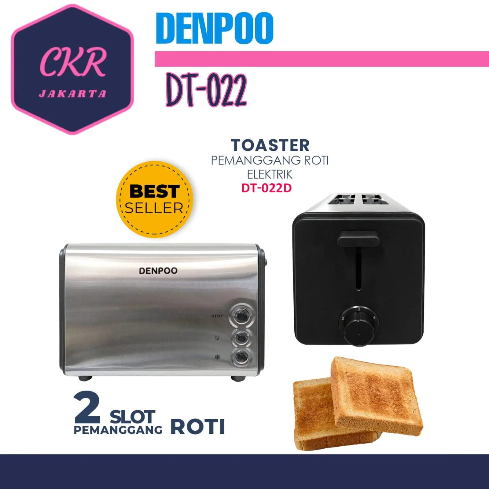 Oven Denpoo Pemanggang Roti DT 022D