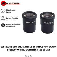 Gambar WF15X/15mm Wide Angle Eyepiece for Zoom Stereo with Mounting Size 30mm dari JavaIndoTech Official Kota Bekasi 2 Tokopedia