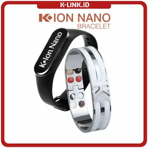 GELANG K ION NANO BRACELET BANGLE GELANG KESEHATAN BLACK TRAP BERENERG