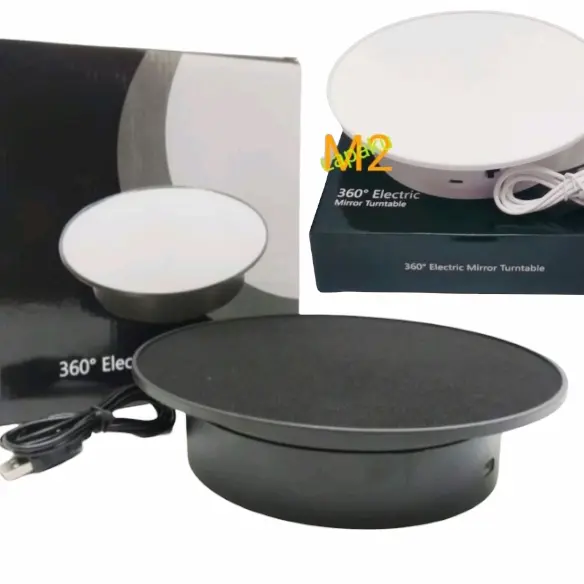Stand Display Rotating 360°Elektrik Turntable Color Black