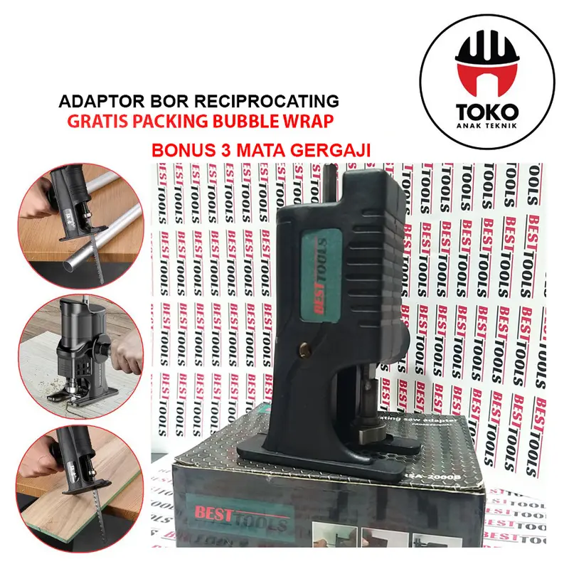 Adaptor Bor - Reciprocating Saw Adapter - Jigsaw Gergaji Potong Kayu 0