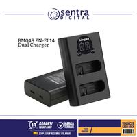 Gambar Charger Dual LCD KINGMA EN-EL14 / EN-EL14a for Nikon D5200 D5100 D3200 dari Sentra Digital Kota Surabaya 1 Tokopedia