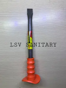 Pahat Beton besi topi orange rata gepeng 12" murah