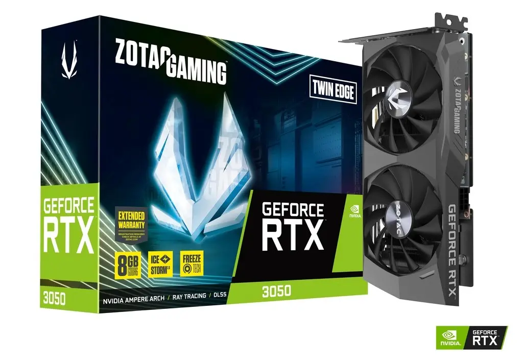ZOTAC RTX 3050 GAMING GeForce RTX3050 Twin Edge RTX-3050 GARESMI RESMI