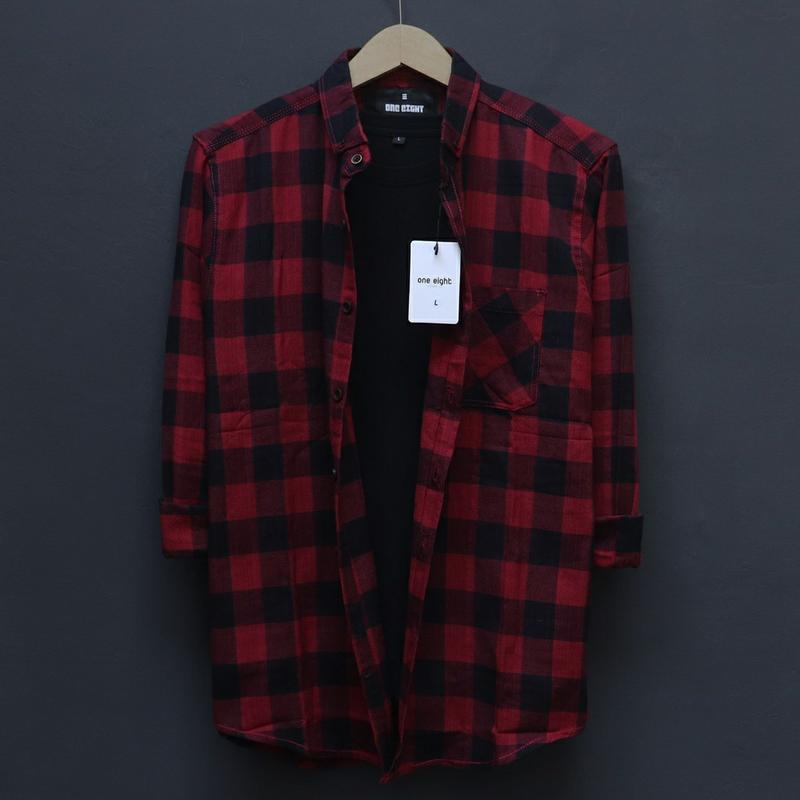 Kemeja Flannel Murah/ Kemeja Panjang/Kerja Kantor Planel/Flanel Kotak 3