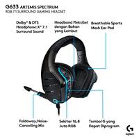 Gambar Logitech G633s 7.1 Headset Gaming Wired RGB LIGHTSYNC dari Smart Media Computer Kota Makassar 3 Tokopedia