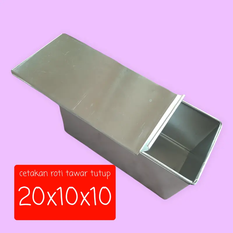 Loyang Roti Tawar Tutup 20 x 10 x 10 0