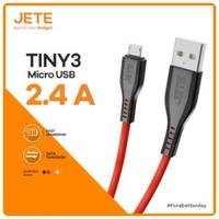 Gambar Kabel Data Micro USB JETE TINY 3 2.4A Fast Charging - Original - Black dari Doran Gadget Official Kota Administrasi Jakarta Pusat 2 Tokopedia