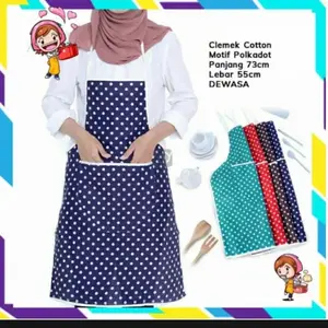 celemek masak / apron bahan kain