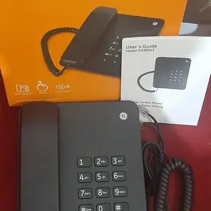 Telepon Analog GE hitam 30043 baru untuk kantor dan rumah