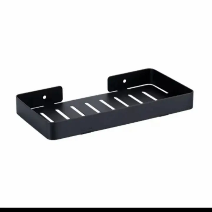 Tempat sabun stainless hitam black 23cm