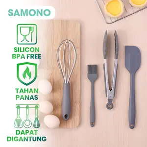 SAMONO Alat Masak Silikon Alat Baking Spatula Silikon Peralatan Dapur
