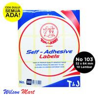 Gambar TOM AND JERRY NO 103 32 X 64 MM SELF ADHESIVE LABELS ISI 10 LEMBAR dari Wilson Mart Kota Administrasi Jakarta Barat 1 Tokopedia