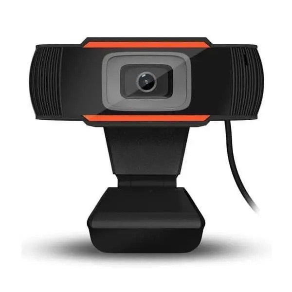 PC Camera Web Cam 13 MP Resolusi 13,8 Mega Pixel dengan 3 LED Putih & Mikrofon Bawaan untuk Komputer USB 2.0 Plug and Play - Kamera, Webcam