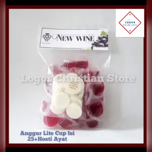 Anggur Gereja Lite Isi 25 Cup + Hosti Ayat