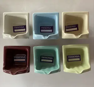 Tempat Sabun Keramik Trisensa Kotak Kecil Tanam TS - 2