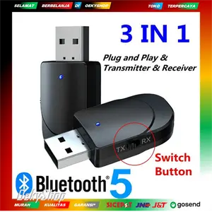Pemancar Penerima Transmitter Receiver Audio Bluetooth 5.0