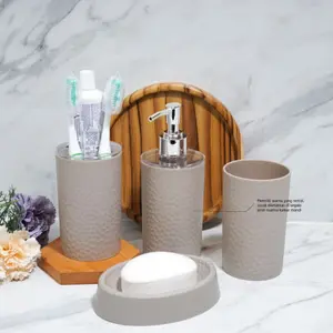 Botol sabun pump bathroom Set Cream free Photo Frame