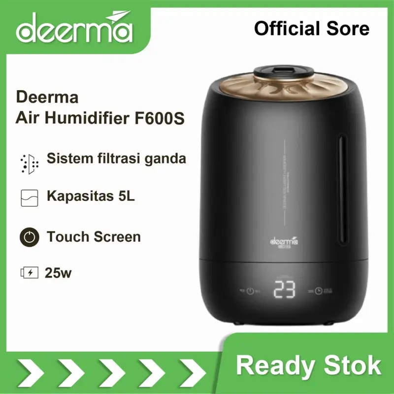 Deerma F-600S Air Humidifier Ultrasonic 5L Black Touch Screen 1