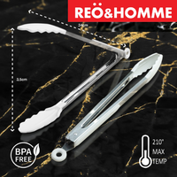 Gambar Reo&Homme Capit Makanan Tahan Panas BPA free Silicone Tongs 26.5cm dari Reo & Homme Living Kota Bogor 1 Tokopedia