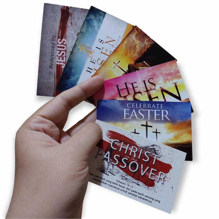 Jual 1PCS STIKER AYAT EMAS HARI PASKAH/ STICKER ROHANI KRISTEN AYAT ...
