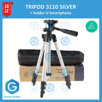 Gambar Tripod 3110 Silver Holder U Kamera HP Smartphone Murah dari GemarGadget Kota Surabaya 1 Tokopedia