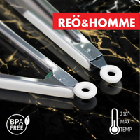 Gambar Reo&Homme Capit Makanan Tahan Panas BPA free Silicone Tongs 26.5cm dari Reo & Homme Living Kota Bogor 4 Tokopedia