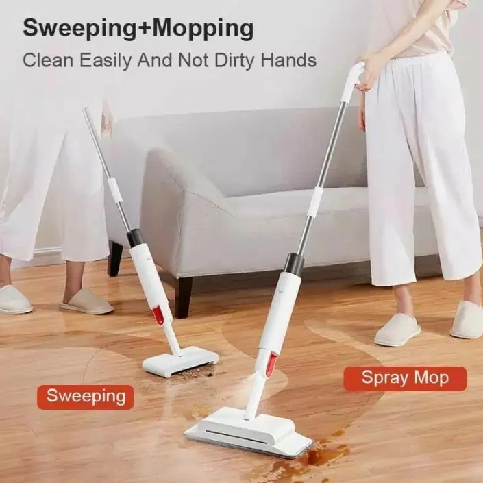 Deerma Water Spray Mop Sweeper TB 900 Alat Pel Sapu 2 in 1 Serbaguna