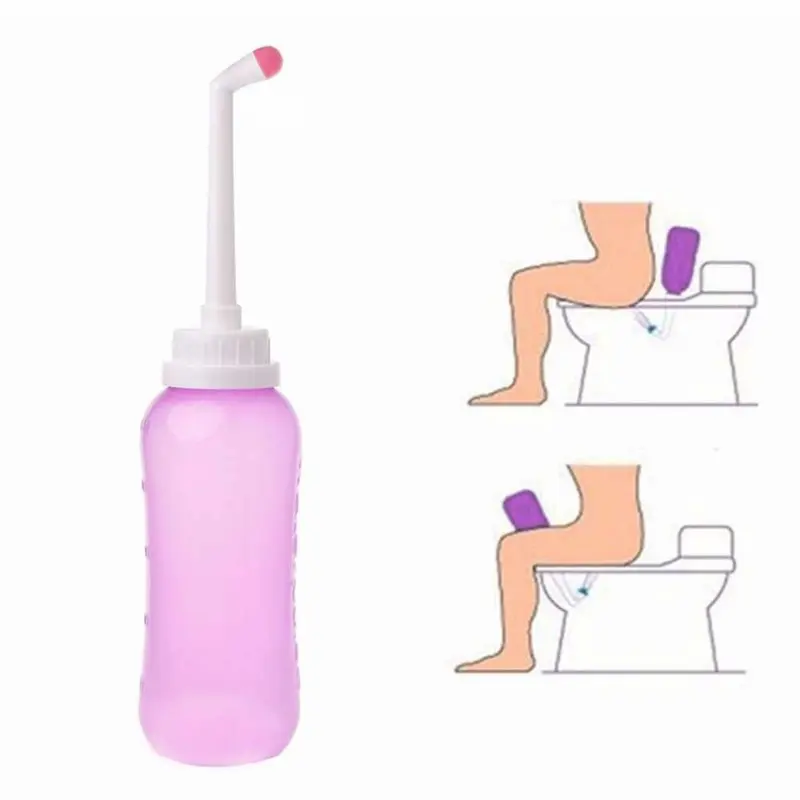 Botol semprotan cebok toilet portabel travel cebok lansia 560 ML-GM14 0