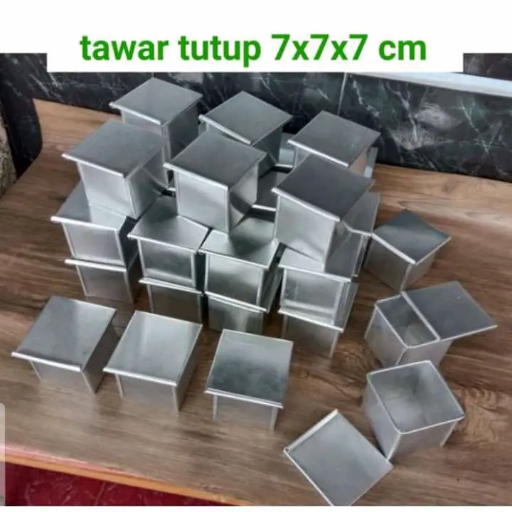 loyang roti tawar tutup tebal ukuran 7x7x7