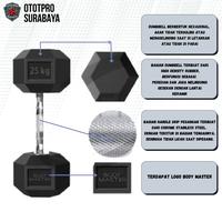Gambar [5KG] Dumbell Fix Hex Rubber | Hexagonal | Dumbell | Fitness | Gym dari Ototpro Surabaya Kota Surabaya 3 Tokopedia